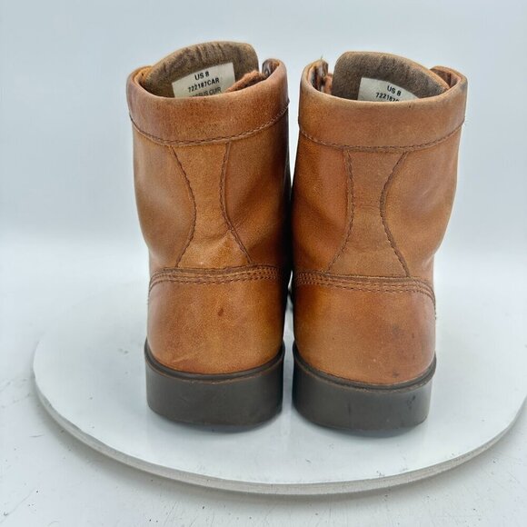 Kodiak Men Size 8 722187CAR Brown Tan Leather Plain Toe Lace Up Ankle Boot - Picture 5 of 11